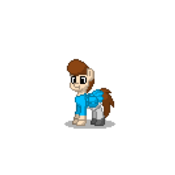 Size: 400x400 | Tagged: safe, pony, pony town, bad user, goanimate, how dare you?, obvious bad user, oh no you didn't, ponified, this will end in a fake vhs opening, this will end in a grounding, troll, warren cook