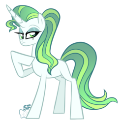 Size: 844x859 | Tagged: safe, artist:sugahfox, queen chrysalis, changeling, pony, unicorn, g4, disguise, disguised changeling, female, mare, simple background, solo, transparent background