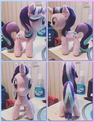 Size: 1579x2048 | Tagged: safe, artist:lucaspratt, starlight glimmer, pony, unicorn, g4, collage, female, irl, photo, plushie, solo