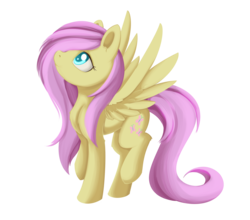 Size: 1843x1625 | Tagged: safe, artist:dusthiel, fluttershy, pony, g4, colored pupils, female, raised leg, simple background, solo, transparent background