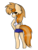 Size: 600x800 | Tagged: safe, artist:fluttershy369, oc, oc only, oc:butterscotch, anthro, unguligrade anthro, anthro oc, simple background, solo, transparent background