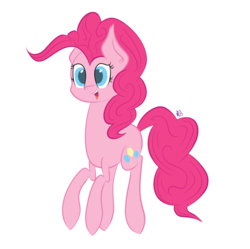 Size: 1234x1229 | Tagged: safe, artist:greseres, pinkie pie, earth pony, pony, g4, colored pupils, female, simple background, smiling, solo, transparent background