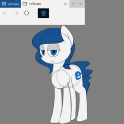 Size: 1024x1024 | Tagged: safe, artist:expression2, oc, oc only, oc:edge, browser ponies, microsoft, microsoft edge, reference sheet, solo