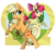 Size: 1584x1500 | Tagged: safe, artist:biskhuit, apple bloom, applejack, earth pony, pony, g4, hatless, lasso, missing accessory, mouth hold, rearing, rope, simple background, transparent background