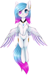 Size: 1268x1972 | Tagged: safe, artist:doekitty, oc, oc only, oc:heartlight, pegasus, pony, female, heterochromia, mare, simple background, solo, transparent background