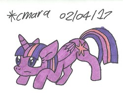 Size: 650x491 | Tagged: safe, artist:cmara, twilight sparkle, alicorn, pony, g4, female, solo, traditional art, twilight sparkle (alicorn)