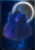 Size: 710x1024 | Tagged: safe, artist:ricepoison, princess luna, pony, g4, female, minimalist, modern art, moon, poster, solo