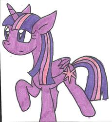 Size: 574x623 | Tagged: safe, artist:cmara, twilight sparkle, alicorn, pony, g4, female, solo, traditional art, twilight sparkle (alicorn)