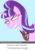 Size: 442x629 | Tagged: safe, starlight glimmer, pony, g4, alicorn amulet, corrupted, ebola, female, i am growing stronger, meme, parody, possessed, solo, this will end in communism, xk-class end-of-the-world scenario