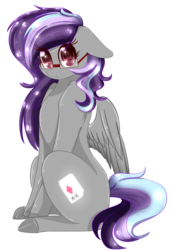 Size: 1588x2316 | Tagged: safe, artist:php146, oc, oc only, pegasus, pony, colored pupils, cute, female, glasses, looking at you, mare, ocbetes, simple background, sitting, smiling, solo, transparent background