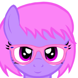 Size: 1000x1000 | Tagged: safe, artist:toyminator900, oc, oc only, oc:melody notes, pony, female, glasses, looking at you, simple background, solo, transparent background