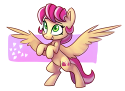 Size: 3585x2613 | Tagged: safe, artist:lilfunkman, oc, oc only, oc:raspberry cremè, pegasus, pony, commission, female, high res, mare, simple background, solo, spread wings, transparent background, wings