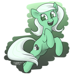 Size: 1000x1000 | Tagged: safe, artist:espeonna, oc, oc only, oc:hidden depths, pony, earth, happy, smiling, solo