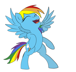 Size: 1858x1775 | Tagged: safe, artist:xbi, rainbow dash, pony, g4, female, laughing, solo