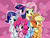 Size: 1600x1200 | Tagged: safe, artist:sonikku001, applejack, fluttershy, pinkie pie, rainbow dash, rarity, twilight sparkle, alicorn, pony, all bottled up, g4, best friends until the end of time, female, lesbian, mane six, omniship, polyamory, redraw, scene interpretation, shipping, twilight sparkle (alicorn)