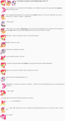 Size: 853x1574 | Tagged: safe, artist:dziadek1990, apple bloom, pinkie pie, scootaloo, sweetie belle, g4, bait and switch, conversation, cutie mark crusaders, dialogue, emote story, emotes, fourth wall, reddit, slice of life, text