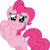 Size: 6764x6742 | Tagged: safe, artist:cloudyskie, pinkie pie, earth pony, pony, celestial advice, g4, .ai available, absurd resolution, bipedal, crying, female, flattered, simple background, solo, tears of joy, transparent background, vector