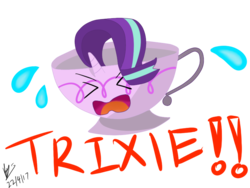 Size: 800x600 | Tagged: safe, artist:brianchoobrony-artie, starlight glimmer, pony, unicorn, g4, cup, inanimate tf, objectification, simple background, solo, teacup, teacupified, that pony sure does love teacups, transformation, transparent background