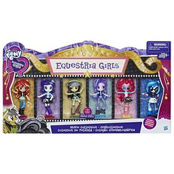 Size: 1500x1500 | Tagged: safe, daring do, dj pon-3, pinkie pie, rarity, starlight glimmer, sunset shimmer, vinyl scratch, equestria girls, equestria girls specials, g4, doll, equestria girls minis, female, irl, packaging, photo, toy