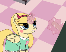 Size: 1440x1152 | Tagged: safe, artist:deaf-machbot, alicorn, pony, chalk, classroom, magic, mathmagic, star butterfly, star vs the forces of evil, style emulation