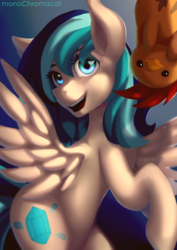 Size: 2507x3541 | Tagged: safe, artist:monochromacat, oc, oc only, oc:sapphire breeze, pony, high res, solo