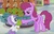 Size: 701x449 | Tagged: safe, screencap, berry punch, berryshine, titania, earth pony, pony, a flurry of emotions, g4, female, shopping, store, toy