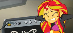 Size: 1021x461 | Tagged: safe, edit, edited screencap, screencap, sunset shimmer, comic:a new change, equestria girls, g4, my little pony equestria girls: rainbow rocks, fanfic, pain, pregnant, pregnant edit, teen pregnancy
