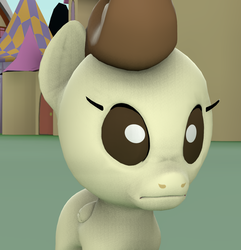 Size: 1025x1064 | Tagged: safe, edit, pound cake, pony, g4, 3d, cropped, reaction image, source filmmaker