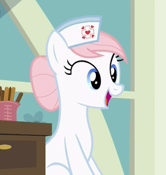 Size: 381x402 | Tagged: safe, screencap, nurse redheart, earth pony, pony, a flurry of emotions, g4, female, mare, solo
