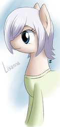 Size: 523x1101 | Tagged: safe, artist:stormer, earth pony, pony, anime, clothes, fairy tail, lisanna strauss, ponified, simple background