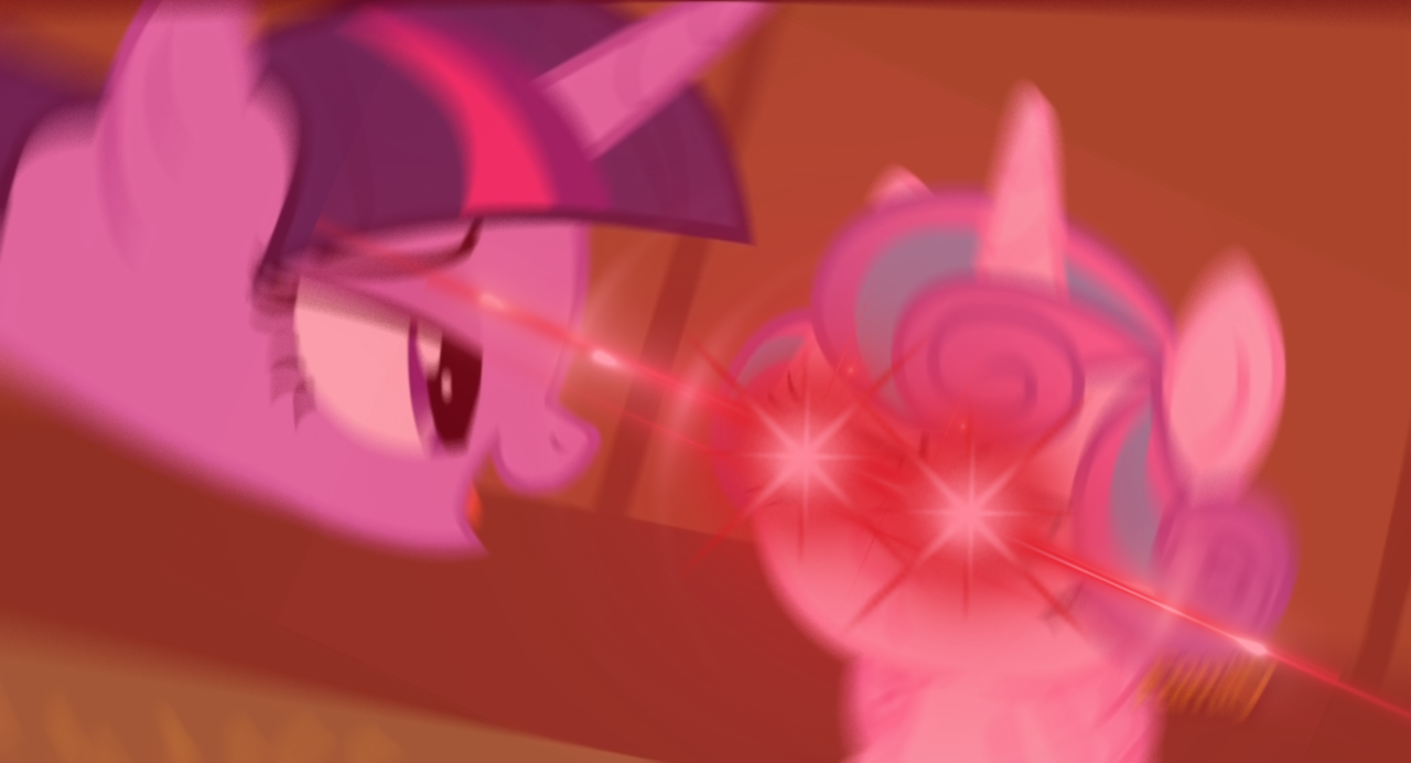 1418925 a flurry of emotions alicorn angry edit edited screencap glowing eyes glowing eyes meme glowing eyes of doom meme pony princess flurry heart safe screencap smiling smirk twilight s castle twilight doom meme pony princess flurry heart