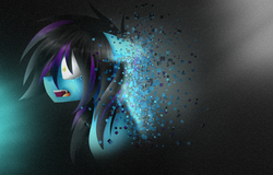 Size: 2243x1440 | Tagged: safe, artist:despotshy, oc, oc only, oc:despy, earth pony, pony, crying, disintegration, female, imminent death, mare, solo