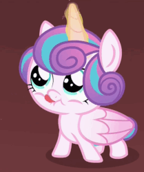 Size: 376x449 | Tagged: safe, screencap, princess flurry heart, alicorn, pony, a flurry of emotions, g4, animated, cute, female, flurrybetes, gif, tongue out