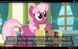 Size: 1920x1200 | Tagged: safe, screencap, cheerilee, earth pony, pony, a flurry of emotions, g4, my little pony: friendship is magic, meme, youtube caption