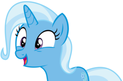Size: 4913x3272 | Tagged: safe, artist:sketchmcreations, trixie, pony, unicorn, all bottled up, g4, absurd resolution, female, happy, mare, open mouth, simple background, transparent background, vector