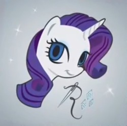 Size: 413x408 | Tagged: safe, rarity, pony, unicorn, g4, official, bust, female, mare, peek behind the boutique, portrait, solo