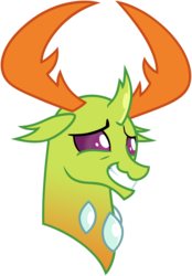 Size: 3000x4315 | Tagged: safe, artist:scourge707, thorax, changedling, changeling, celestial advice, g4, .psd available, awkward smile, bust, high res, king thorax, male, simple background, smiling, solo, transparent background, vector