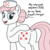 Size: 1000x1000 | Tagged: safe, artist:mkogwheel, nurse redheart, earth pony, pony, a flurry of emotions, g4, my little pony: friendship is magic, butt, butt touch, dock, female, mare, nurse, nurse redbutt, plot, solo, that was fast