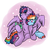 Size: 1024x1024 | Tagged: safe, artist:bewarethemusicman, rainbow dash, twilight sparkle, alicorn, pony, g4, female, freckles, hug, lesbian, ship:twidash, shipping, twilight sparkle (alicorn), winghug