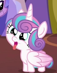 Size: 255x327 | Tagged: safe, screencap, princess flurry heart, alicorn, pony, a flurry of emotions, g4, behaving like a dog, cropped, cute, daaaaaaaaaaaw, female, filly, flurrybetes, funny, funny face, silly, silly face, silly pony, solo, tongue out, twilight's castle, weapons-grade cute