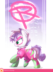 Size: 992x1346 | Tagged: safe, alternate version, artist:sip, sweetie belle, pony, g4, female, filly, patreon, patreon logo, show stopper outfits, solo, walking