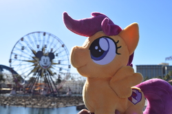 Size: 6000x4000 | Tagged: safe, artist:hystericalcub, scootaloo, pony, g4, absurd resolution, disney, irl, photo, plushie, solo