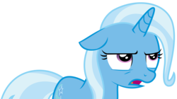 Size: 4613x2588 | Tagged: safe, artist:sketchmcreations, trixie, pony, unicorn, all bottled up, g4, annoyed, female, floppy ears, high res, mare, open mouth, simple background, transparent background, vector
