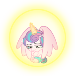 Size: 8339x8500 | Tagged: safe, artist:limedazzle, princess flurry heart, pony, a flurry of emotions, g4, absurd resolution, baby, cloth diaper, crying, cute, diaper, female, force field, magic, magic bubble, sad, safety pin, shield, show accurate, simple background, solo, transparent background, vector