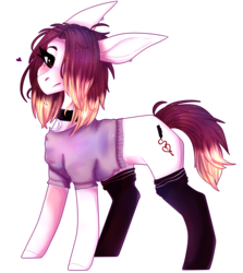 Size: 1339x1501 | Tagged: safe, artist:nightstarss, oc, oc only, oc:therese, earth pony, pony, clothes, female, mare, shirt, simple background, socks, solo, transparent background