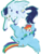 Size: 600x800 | Tagged: safe, artist:wanderingpegasus, rainbow dash, soarin', pony, g4, backwards cutie mark, female, male, ship:soarindash, shipping, straight, watermark