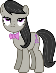 Size: 3931x5170 | Tagged: safe, artist:pink1ejack, octavia melody, earth pony, pony, a flurry of emotions, g4, absurd resolution, backwards cutie mark, female, mare, octavia is not amused, simple background, solo, transparent background, unamused, vector