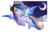 Size: 5000x3200 | Tagged: safe, artist:kaikururu, oc, oc only, oc:moonlight waves, bat pony, pony, absurd resolution, cloud, flying, headphones, moon, music notes, solo, stars