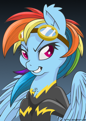 Size: 450x634 | Tagged: safe, artist:dfectivedvice, artist:lorthiz, rainbow dash, pony, g4, clothes, costume, female, shadowbolt dash, shadowbolts, shadowbolts costume, solo, vector