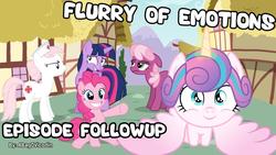 Size: 1259x708 | Tagged: safe, cheerilee, nurse redheart, pinkie pie, princess flurry heart, twilight sparkle, alicorn, pony, equestria daily, a flurry of emotions, g4, episode followup, floppy ears, ponyville, twilight sparkle (alicorn)